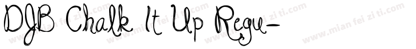 DJB Chalk It Up Regu字体转换